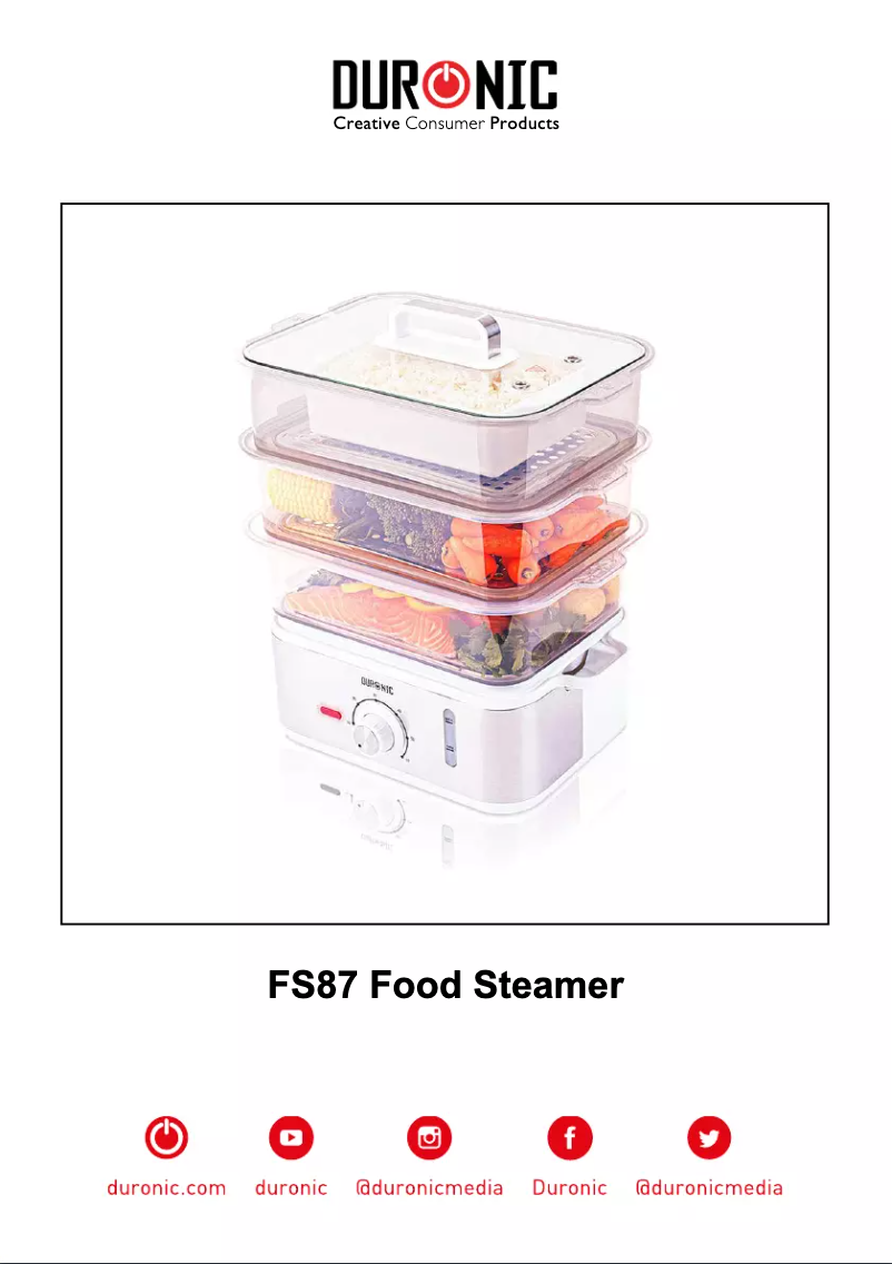 Page 1 de la notice Manuel utilisateur Duronic FS87