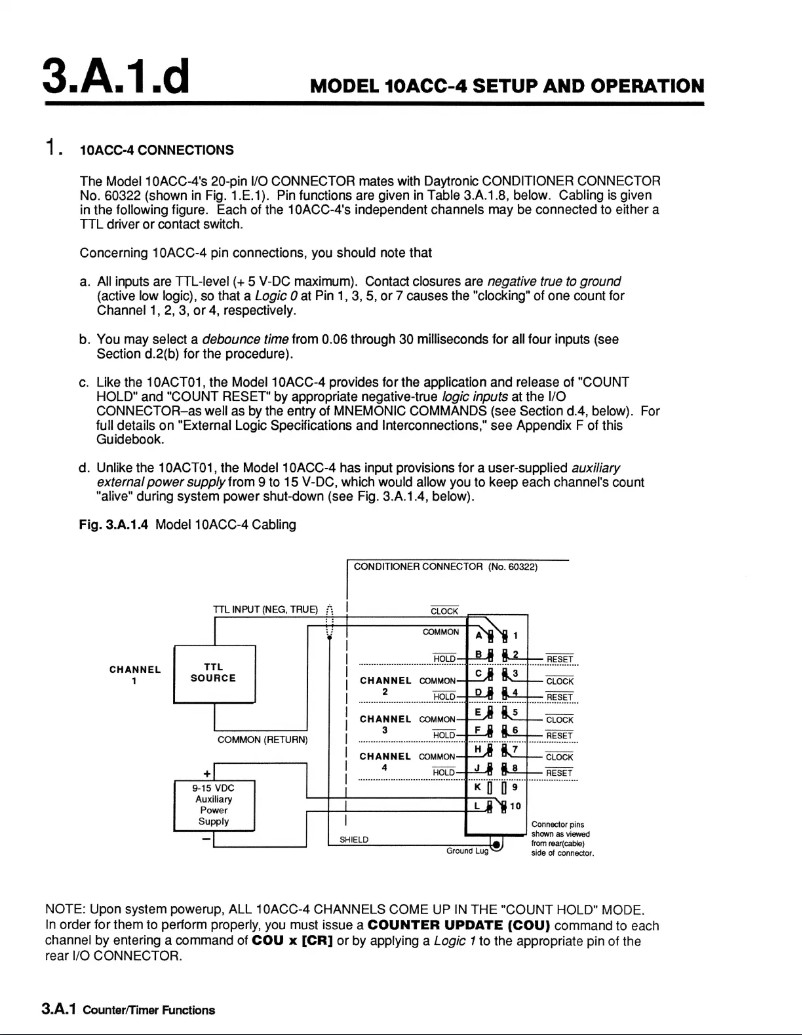 Page 1 de la notice Manuel utilisateur Daytronic 10ACC-4