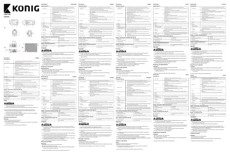 Page n°1 - Manuel utilisateur Konig CSAC100