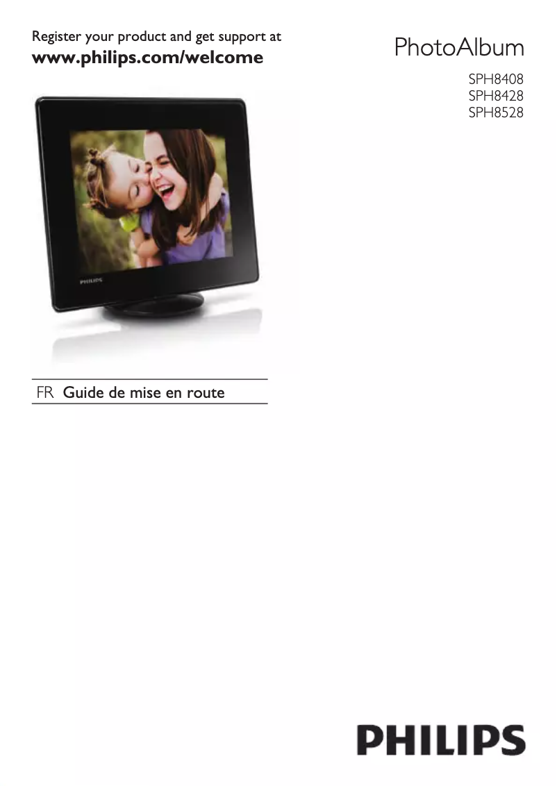 Página 1 del manual Guía de inicio rápido Philips PhotoAlbum SPH8528