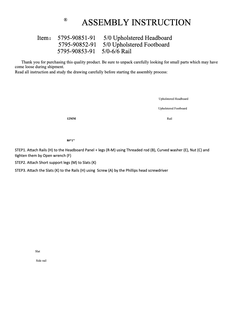 Page n°1 - Manuel utilisateur Hooker 5795-90851-91