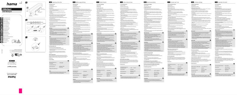 Page n°1 - Manuel utilisateur Hama 00200144