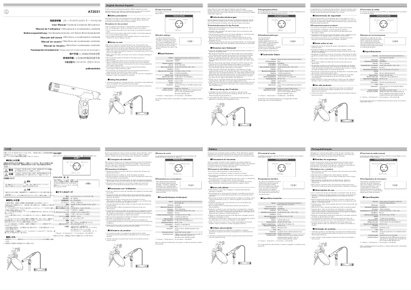 Image de la première page du manuel de l'appareil AT2031