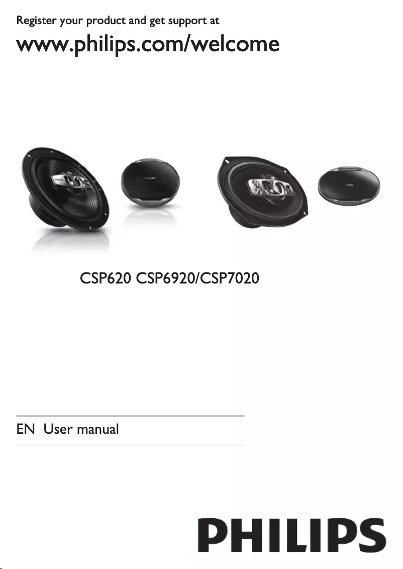 Page n°1 - Manuel utilisateur Philips CSP6920