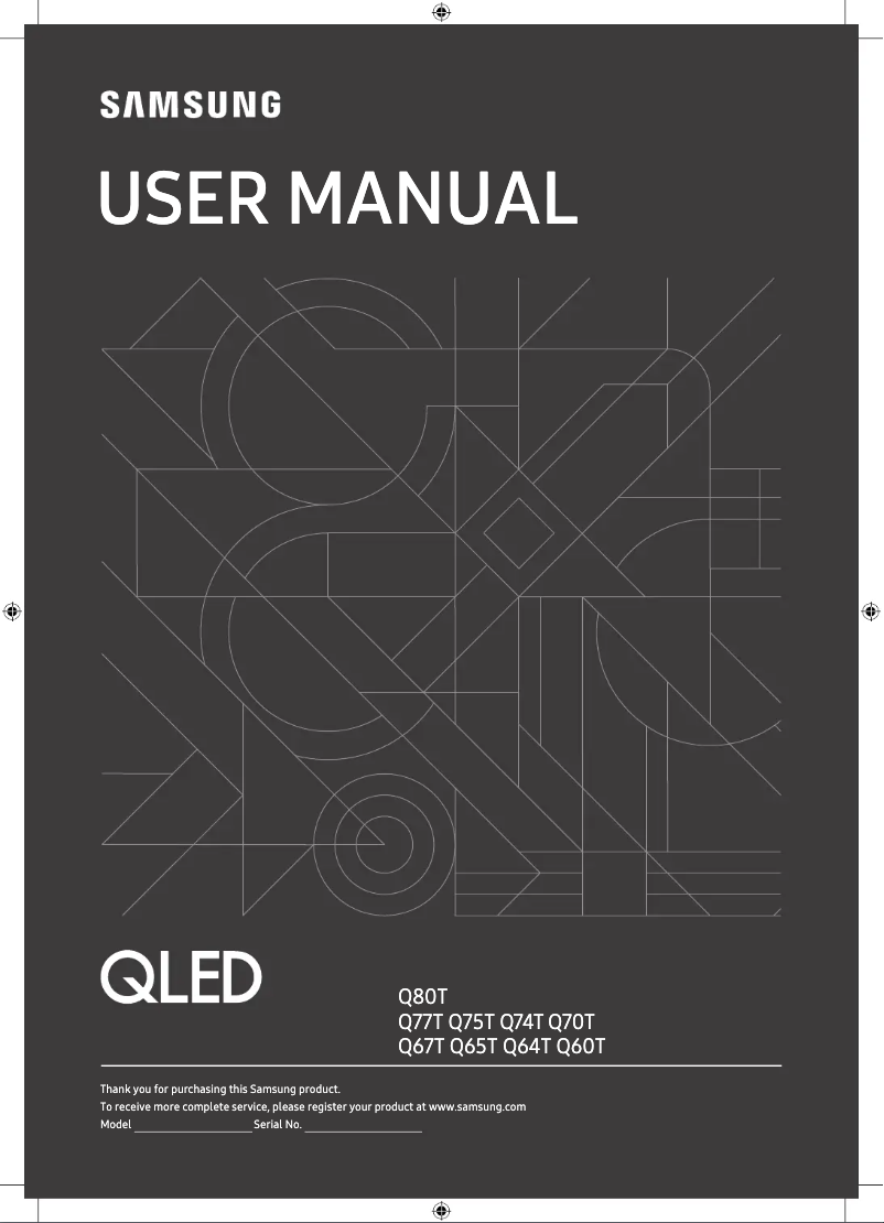 Page n°1 - Manuel utilisateur Samsung 65Q74T