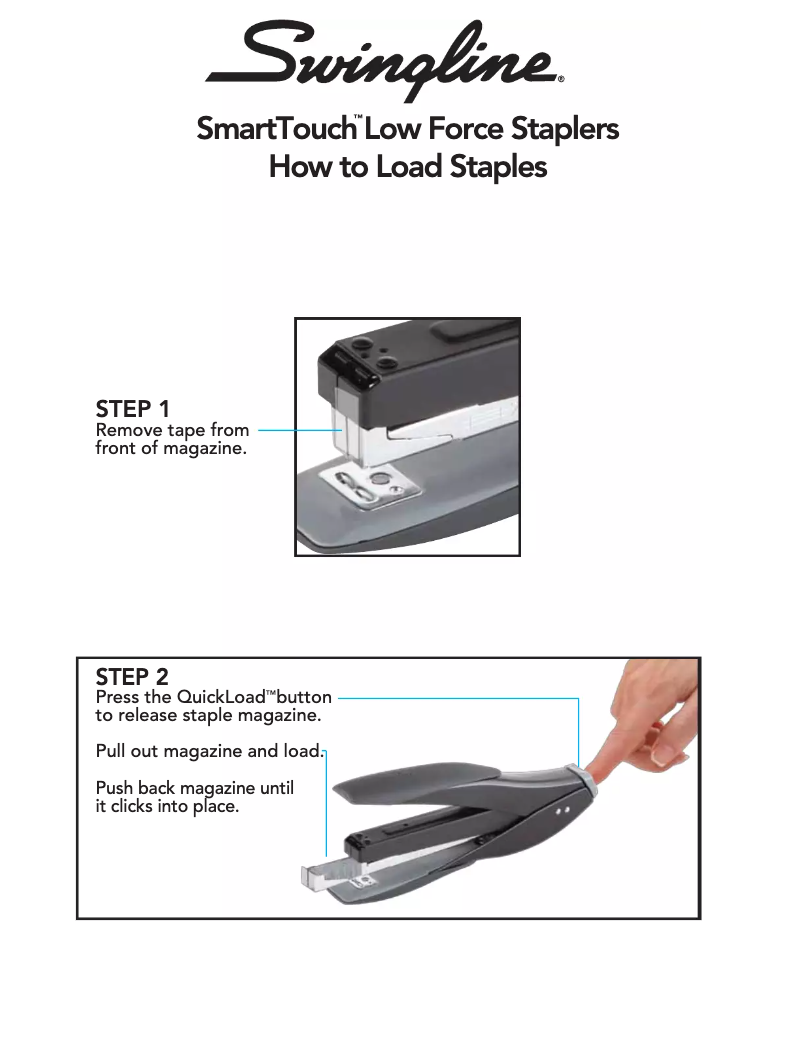 Page 1 de la notice Manuel utilisateur Swingline S7066525