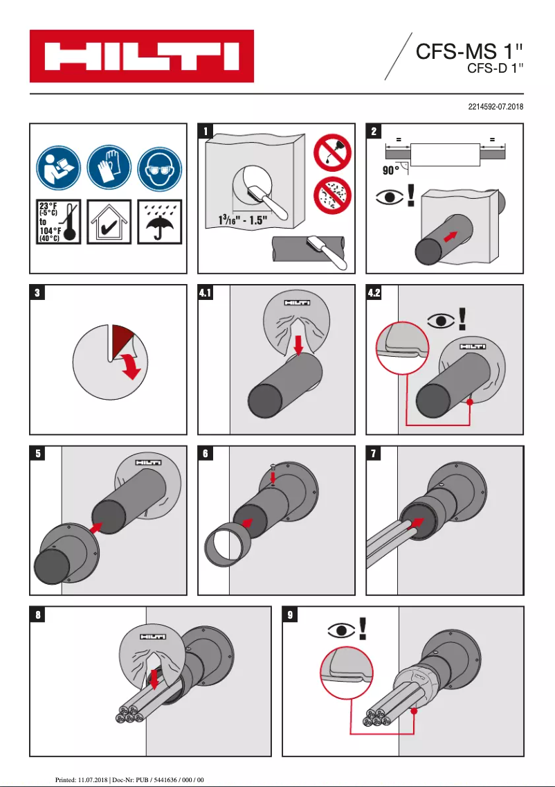 Image de la première page du manuel de l'appareil CFS-MS