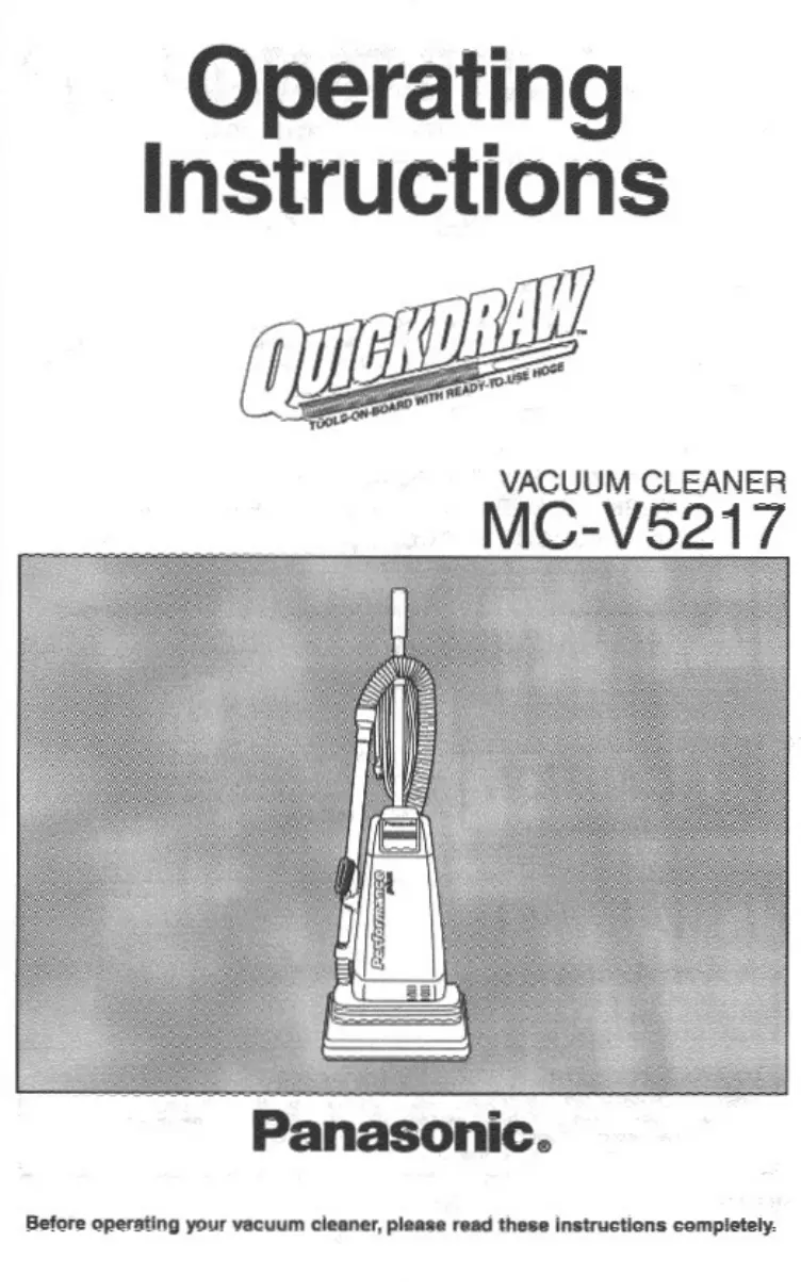 Page 1 de la notice Manuel utilisateur Panasonic MC-V5217