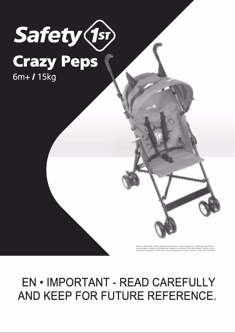 Image de la première page du manuel de l'appareil Crazy Peps