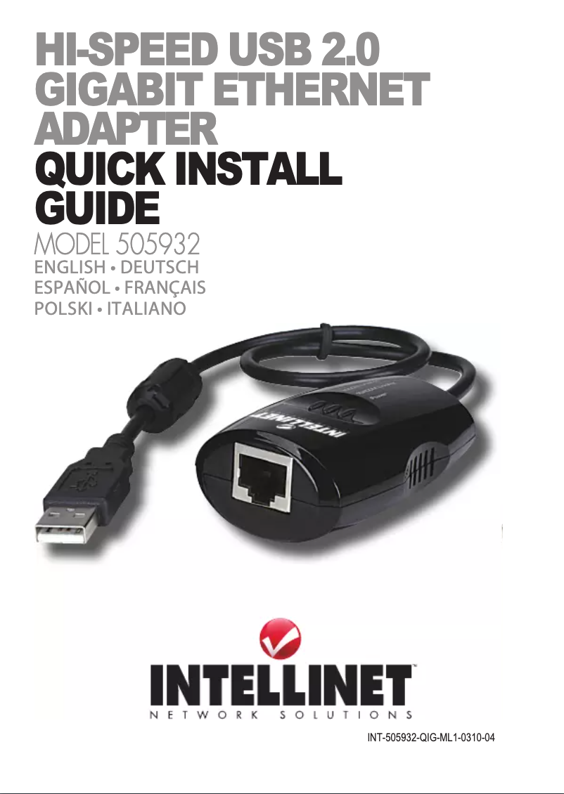 Image de la première page du manuel de l'appareil 505932