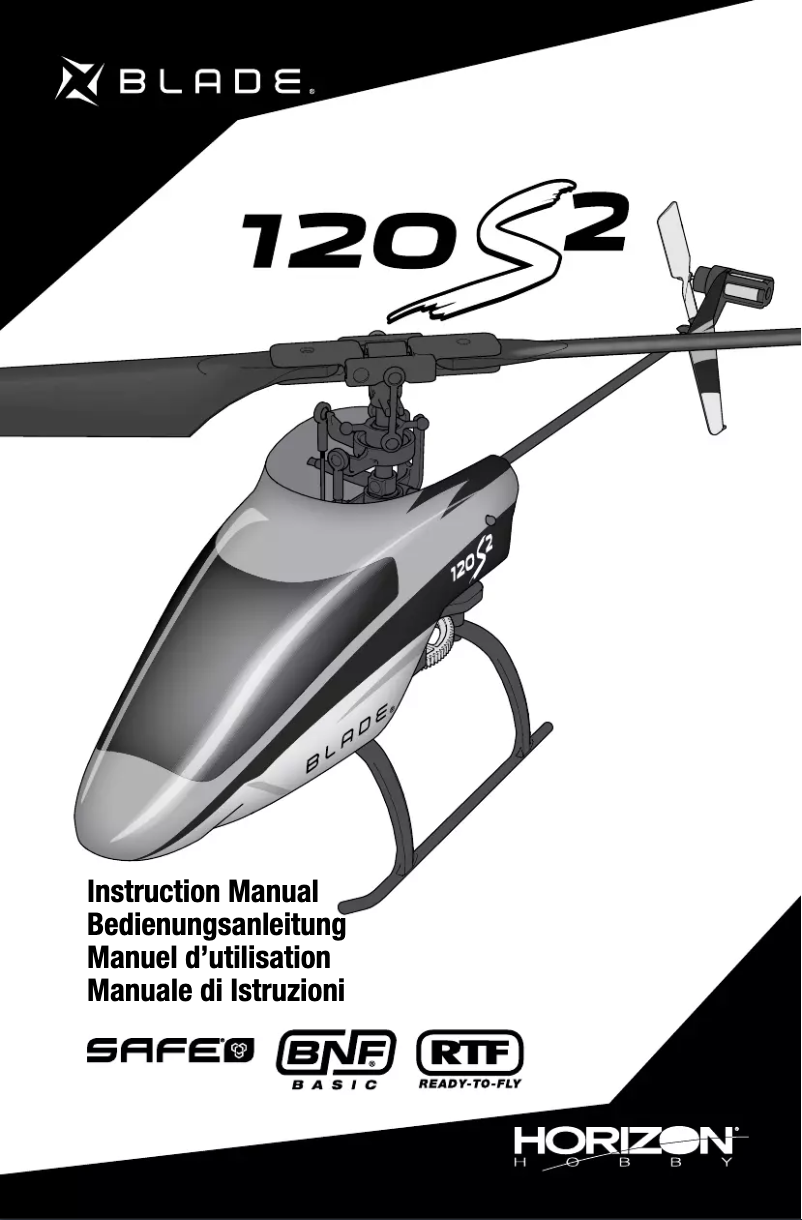 Page 1 de la notice Manuel utilisateur Blade 120 S2