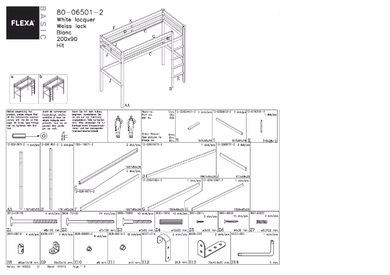 Page 1 de la notice Manuel utilisateur Flexa 80-06501-2