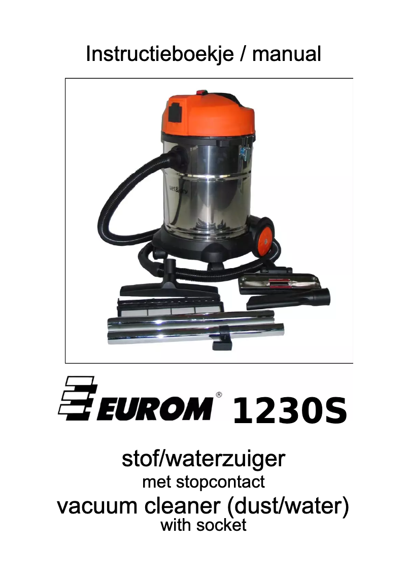 Page n°1 - Manuel utilisateur Eurom 1230S
