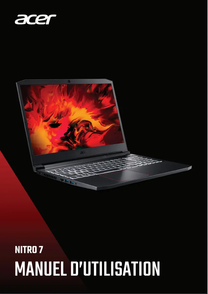 Page 1 de la notice Manuel utilisateur Acer Nitro 7