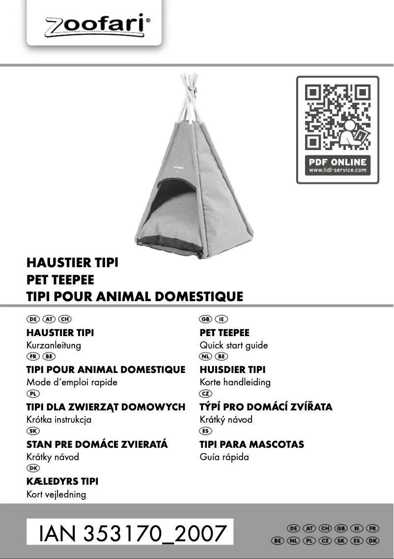 Image de la première page du manuel de l'appareil IAN 353170