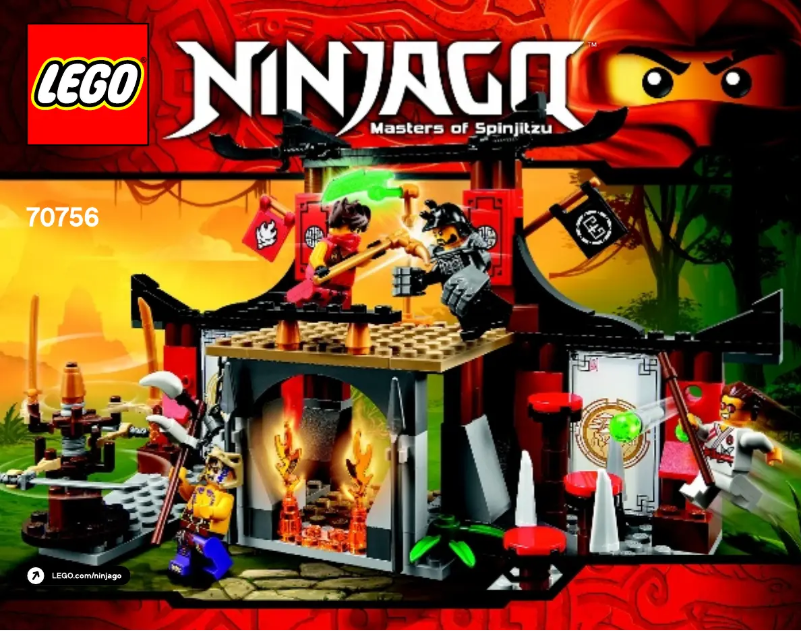Image de la première page du manuel de l'appareil Ninjago 70756