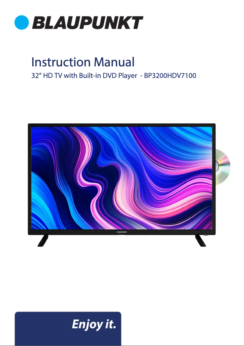 Página 1 del manual Manual de usuario Blaupunkt BP3200HDV7100