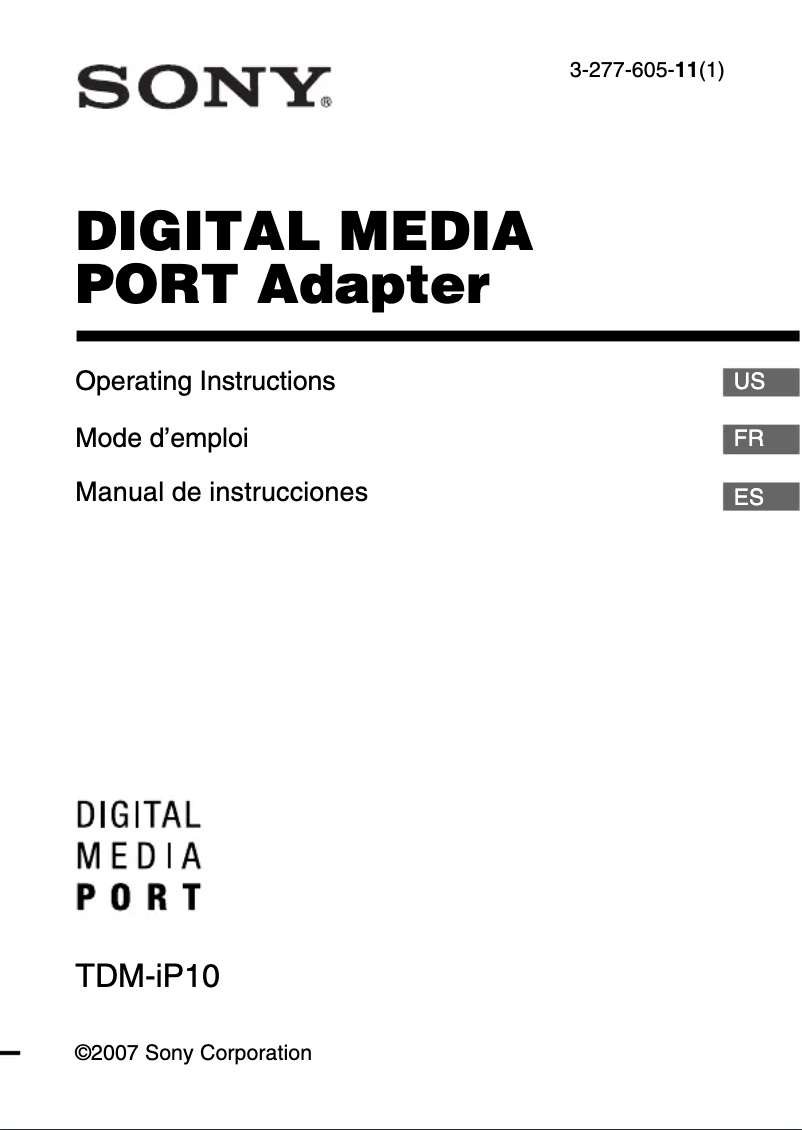 Page 1 de la notice Manuel utilisateur Sony DAV-HDX277WC