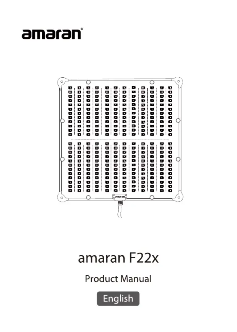 Page 1 de la notice Manuel utilisateur Aputure amaran F22x