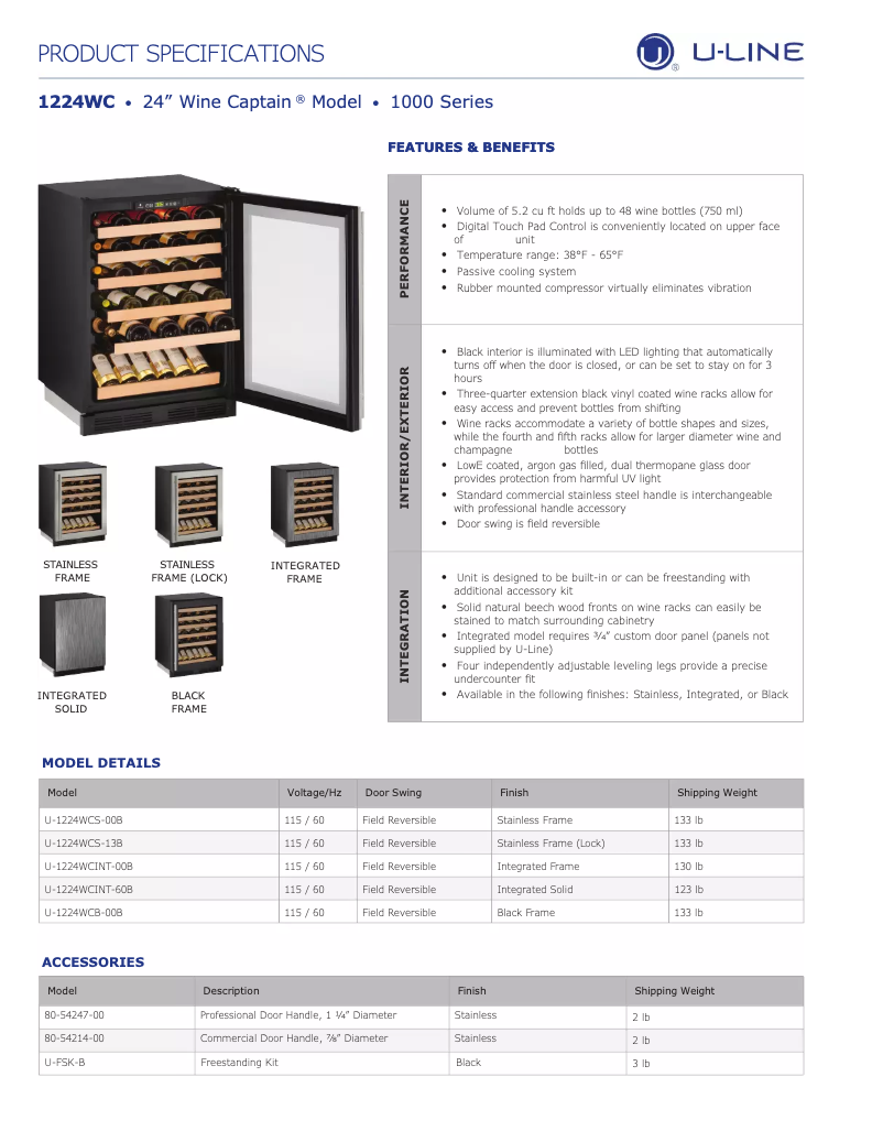 Image de la première page du manuel de l'appareil U-1224WCS-13B