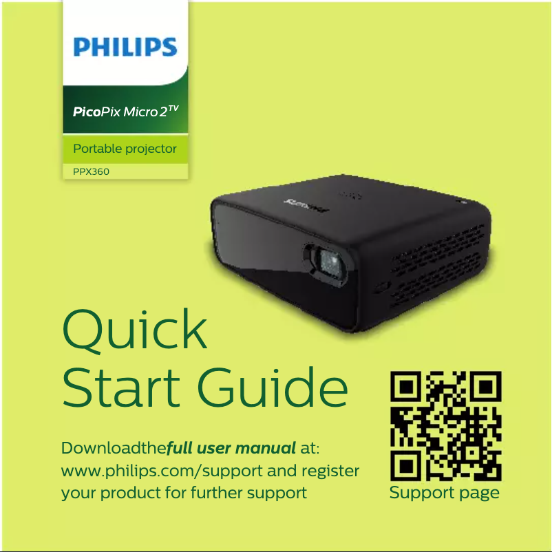 First page image of the manual for Picopix Micro 2Tv PPX360