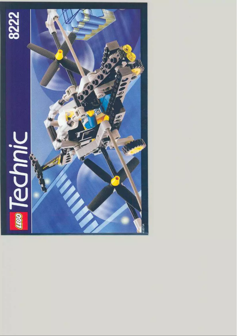Page n°1 - Manuel utilisateur Lego Technic 8222