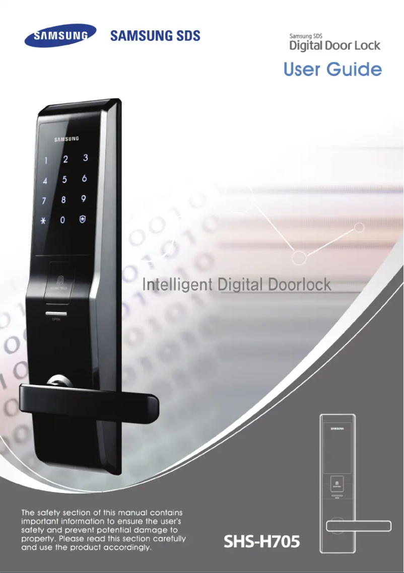 Image de la première page du manuel de l'appareil SHS-H705