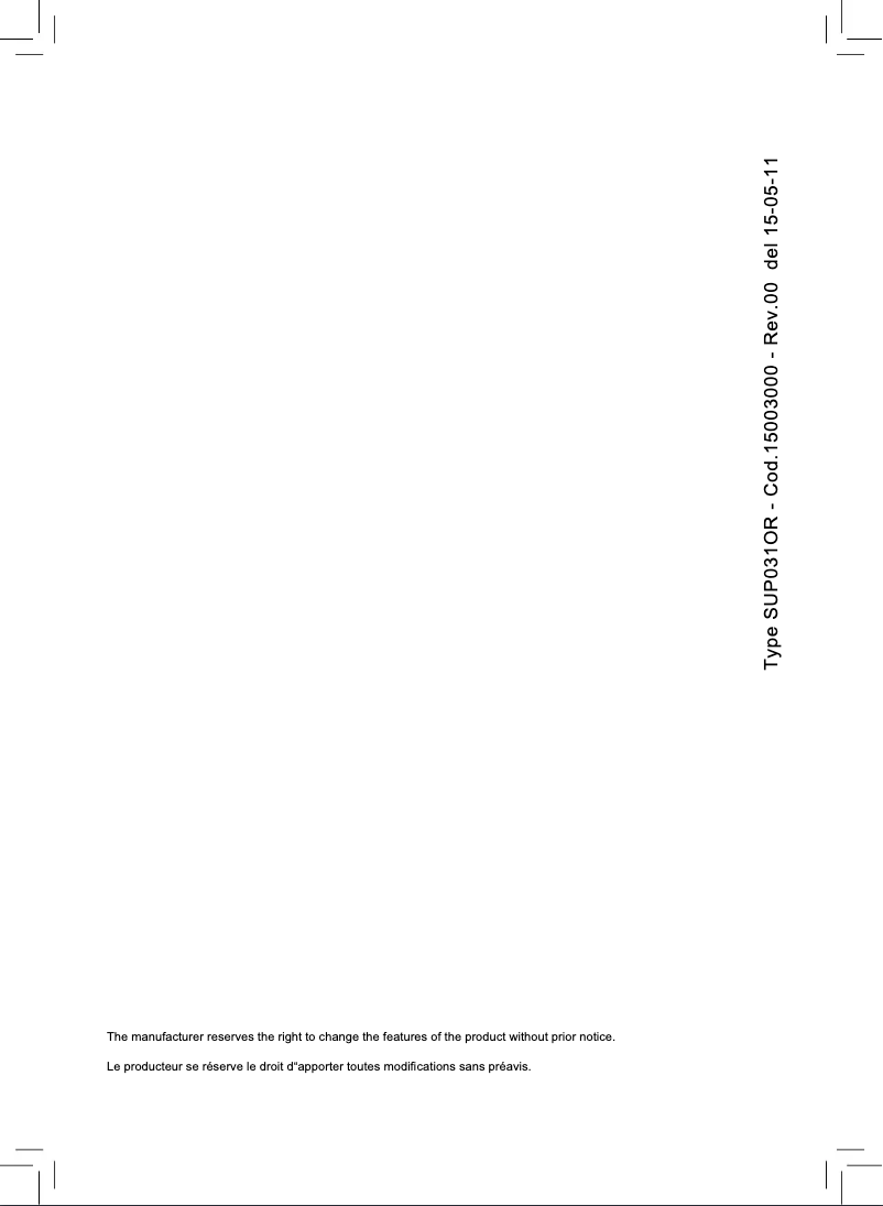 Page 1 de la notice Manuel utilisateur Philips Saeco Odea RI9753