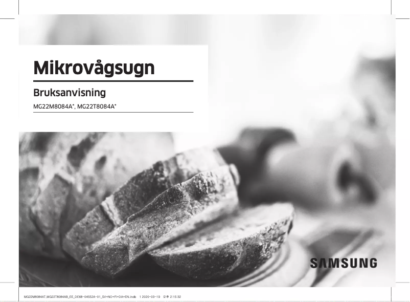 Page 1 de la notice Manuel utilisateur Samsung MG22T8084AB