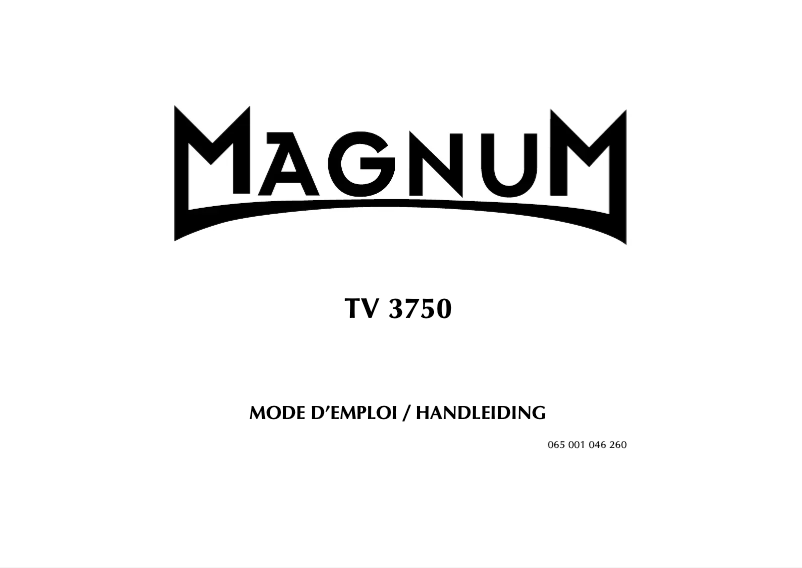 Image de la première page du manuel de l'appareil TV 3750