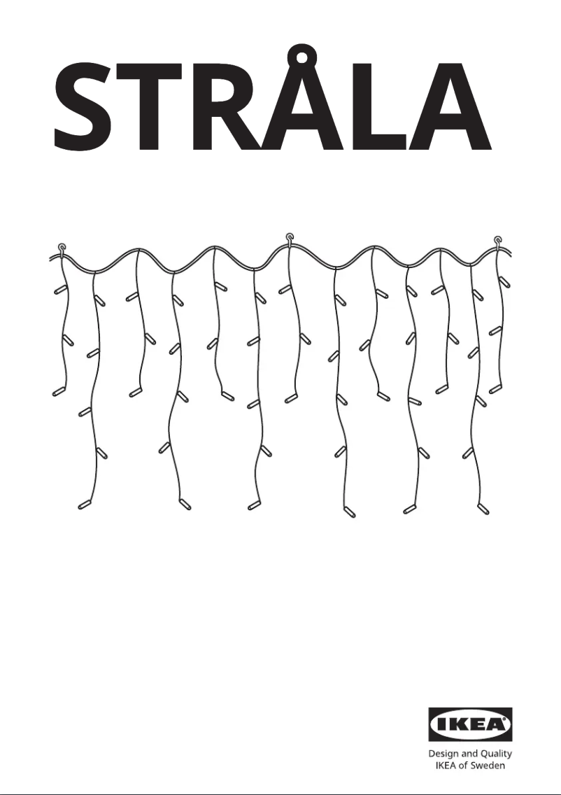 Image de la première page du manuel de l'appareil STRÅLA 205.824.98