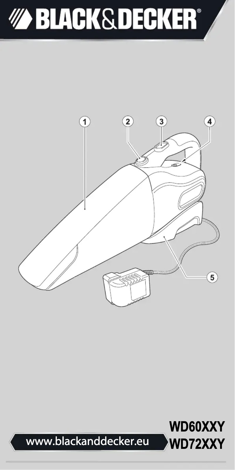 Page 1 de la notice Manuel utilisateur Black & Decker WD7215