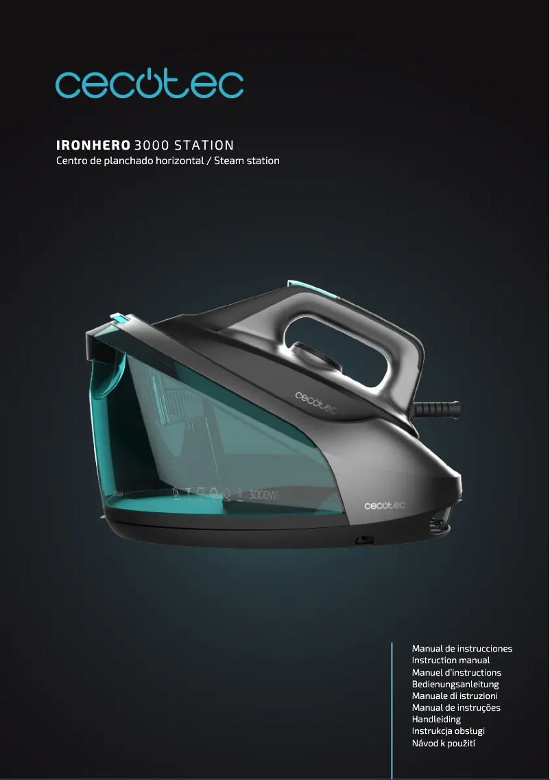 Page n°1 - Manuel utilisateur Cecotec IronHero 3000 Station