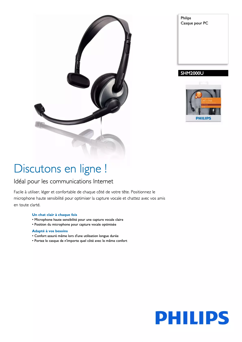 Image de la première page du manuel de l'appareil SHM2000U