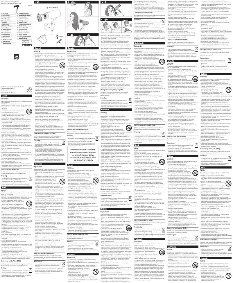 Page n°1 - Manuel utilisateur Philips ThermoProtect BHP398