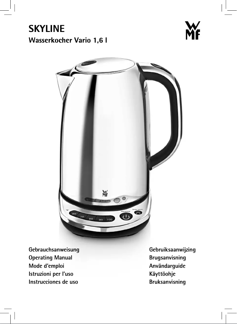 Page n°1 - Manuel utilisateur WMF Skyline Vario