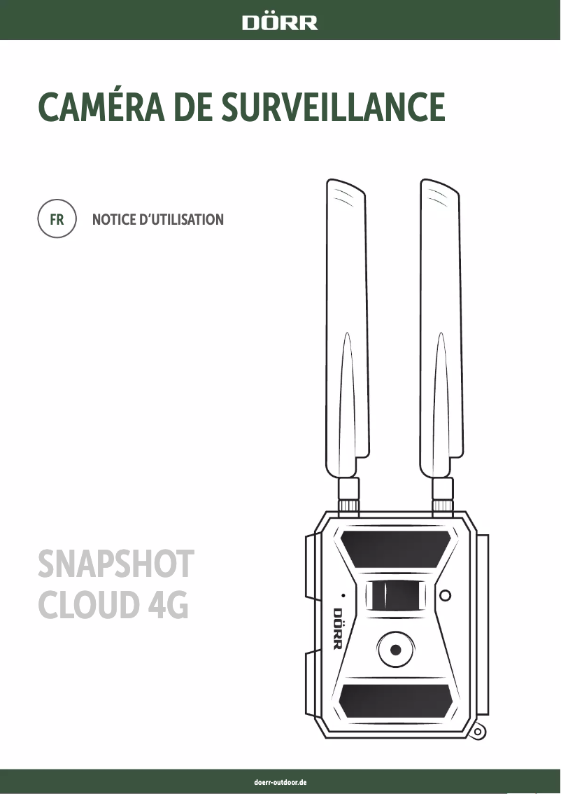 Page 1 de la notice Manuel utilisateur Dörr SnapShot Cloud 4G