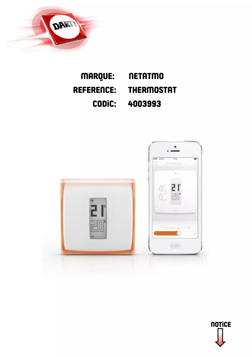 Page n°1 - Manuel utilisateur Netatmo Thermostat
