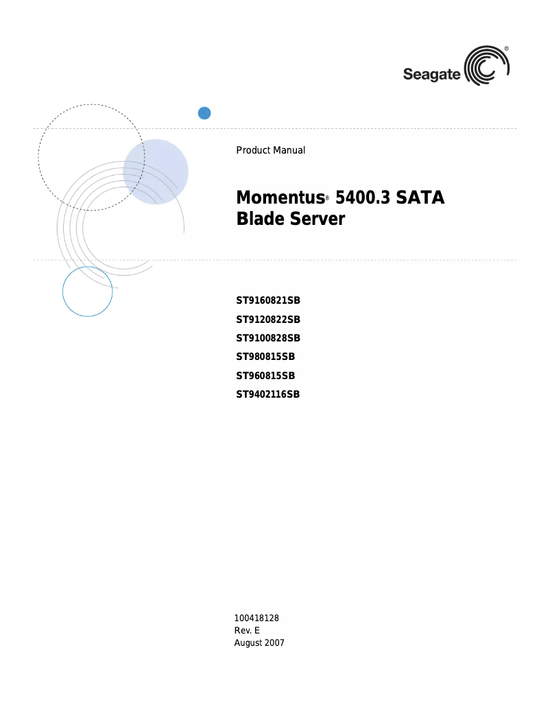 Image de la première page du manuel de l'appareil Momentus 5400