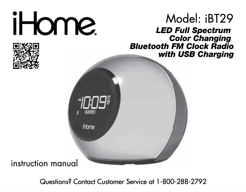 Imagen de la primera página del manual del dispositivo iBT29