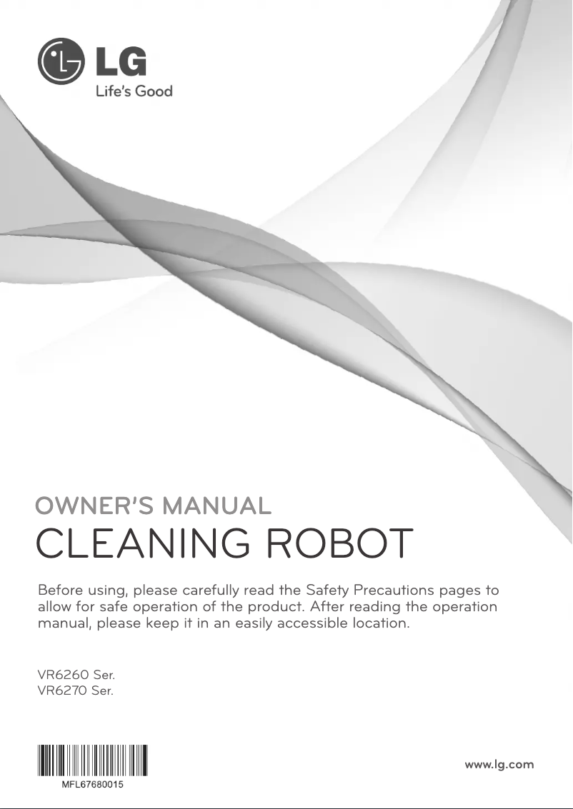 Image de la première page du manuel de l'appareil VR62601LV