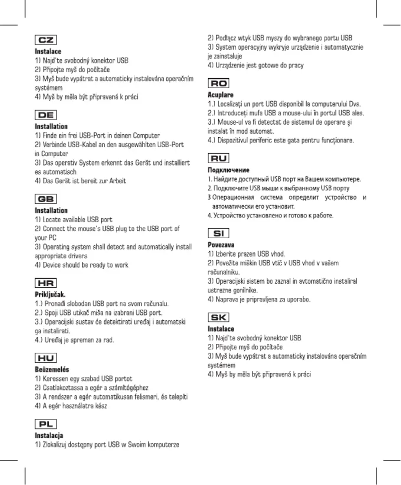 Page n°1 - Manuel utilisateur ModeCom MC-M9