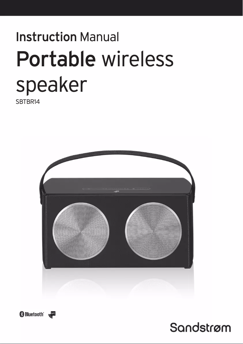 Page 1 de la notice Manuel utilisateur Sandstrøm SBTBR14