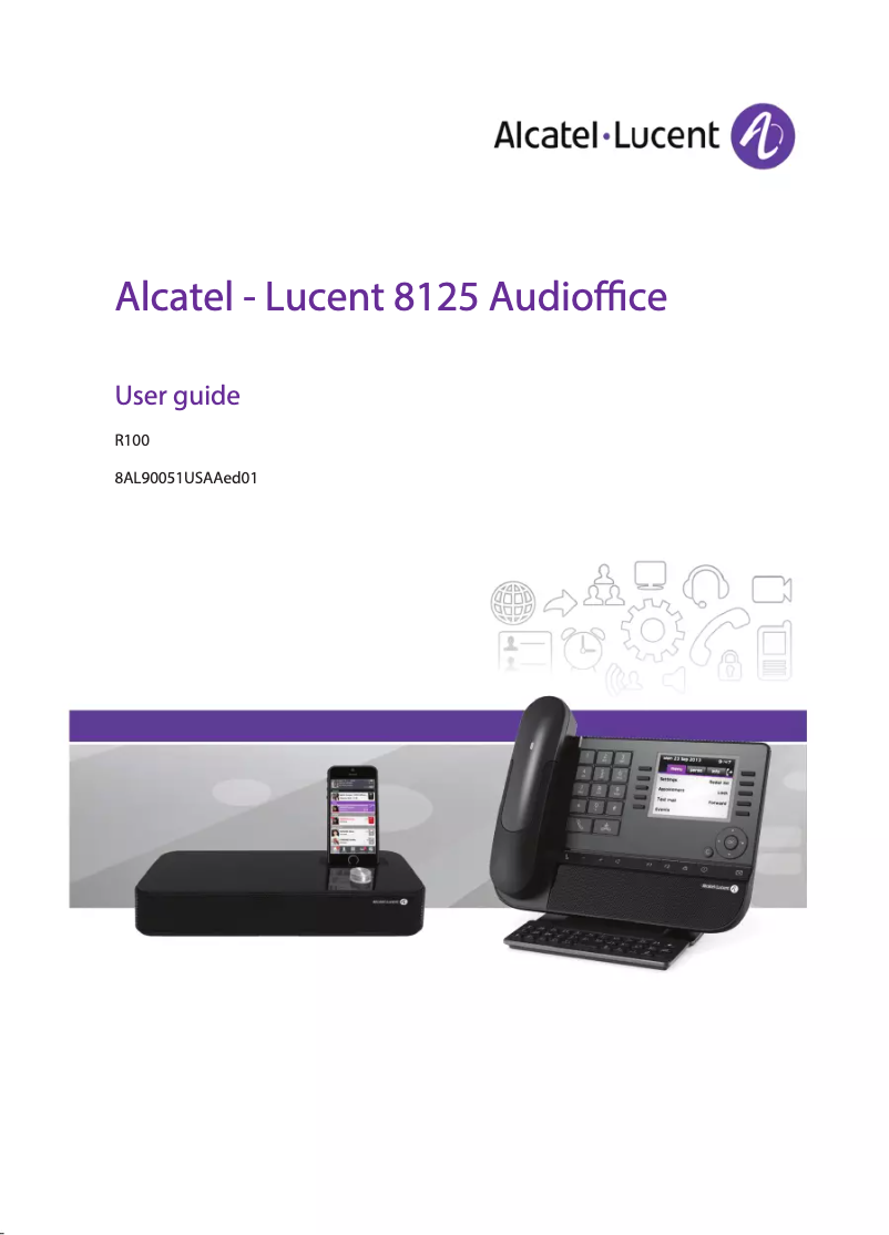 Page 1 de la notice Manuel utilisateur Alcatel-Lucent 8125 Audioffice