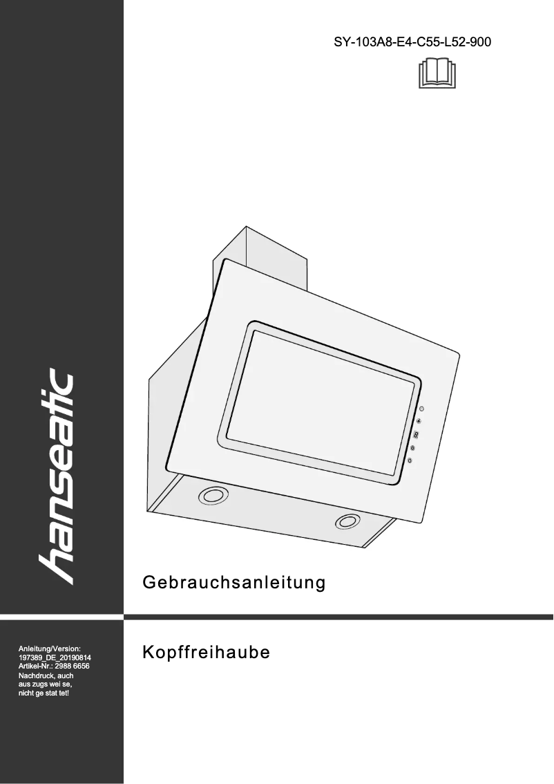 Página 1 del manual Manual de usuario Hanseatic SY-103A8-E4-C55-L52-900