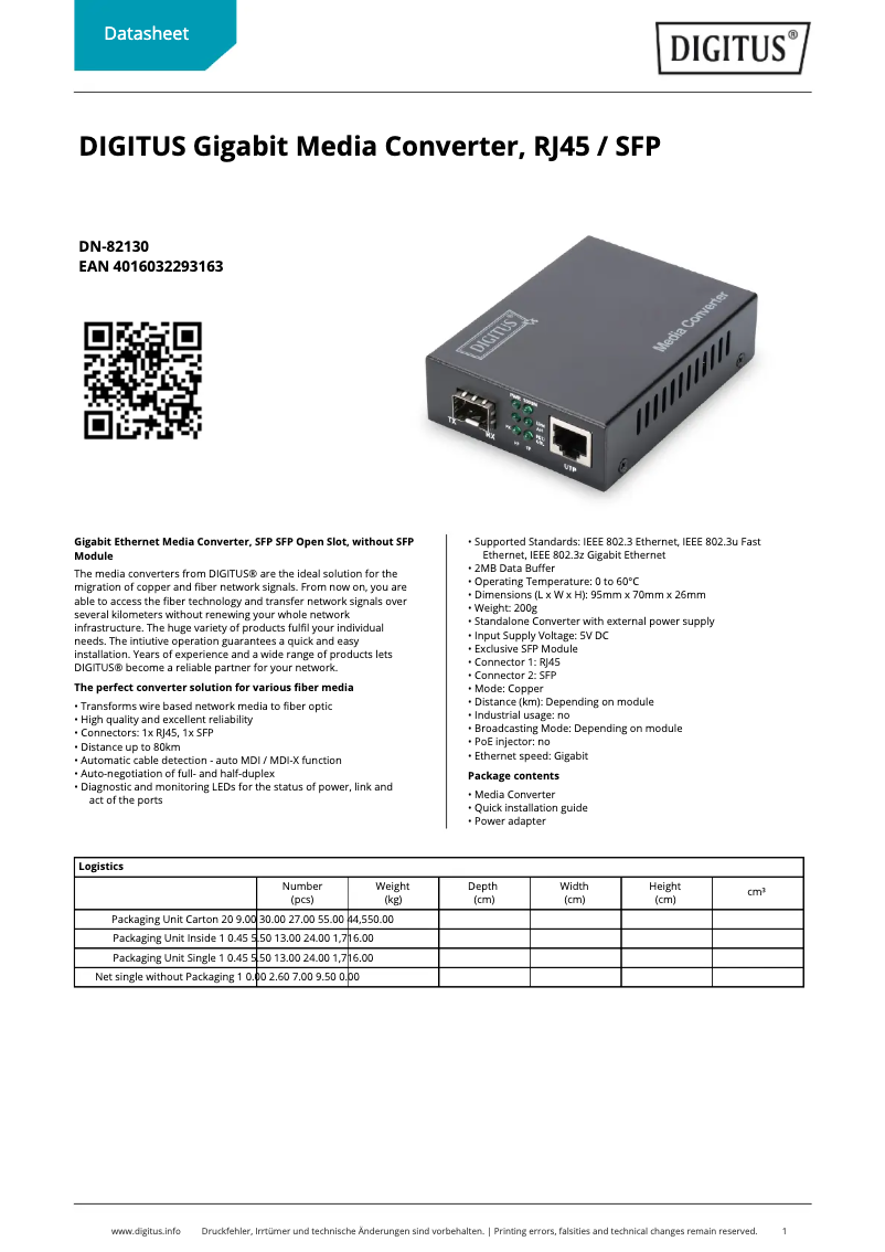 Image de la première page du manuel de l'appareil DN-82130