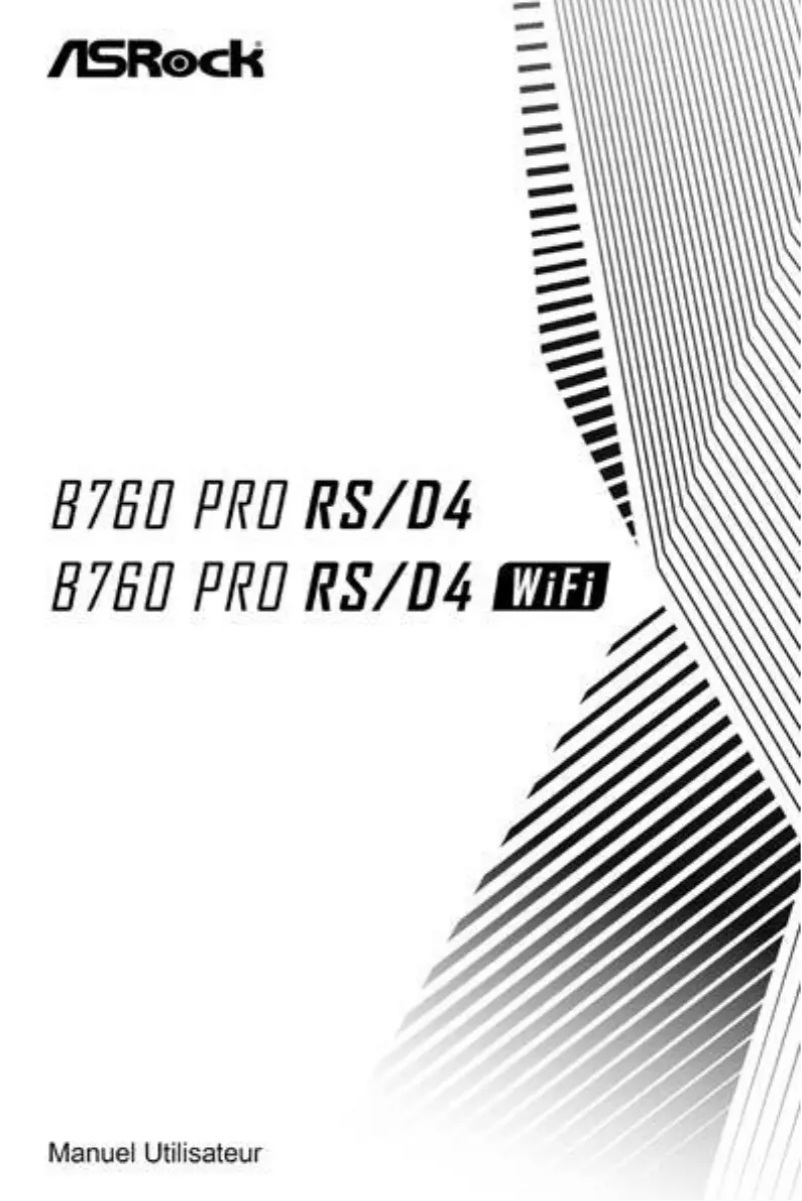 Image de la première page du manuel de l'appareil B760 Pro RS/D4 WiFi