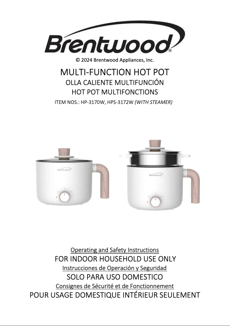 Page n°1 - Manuel utilisateur Brentwood HPS-3172W