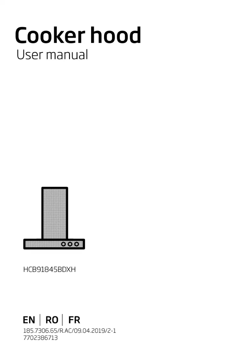 Page 1 de la notice Manuel utilisateur Beko HCB91845BDXH