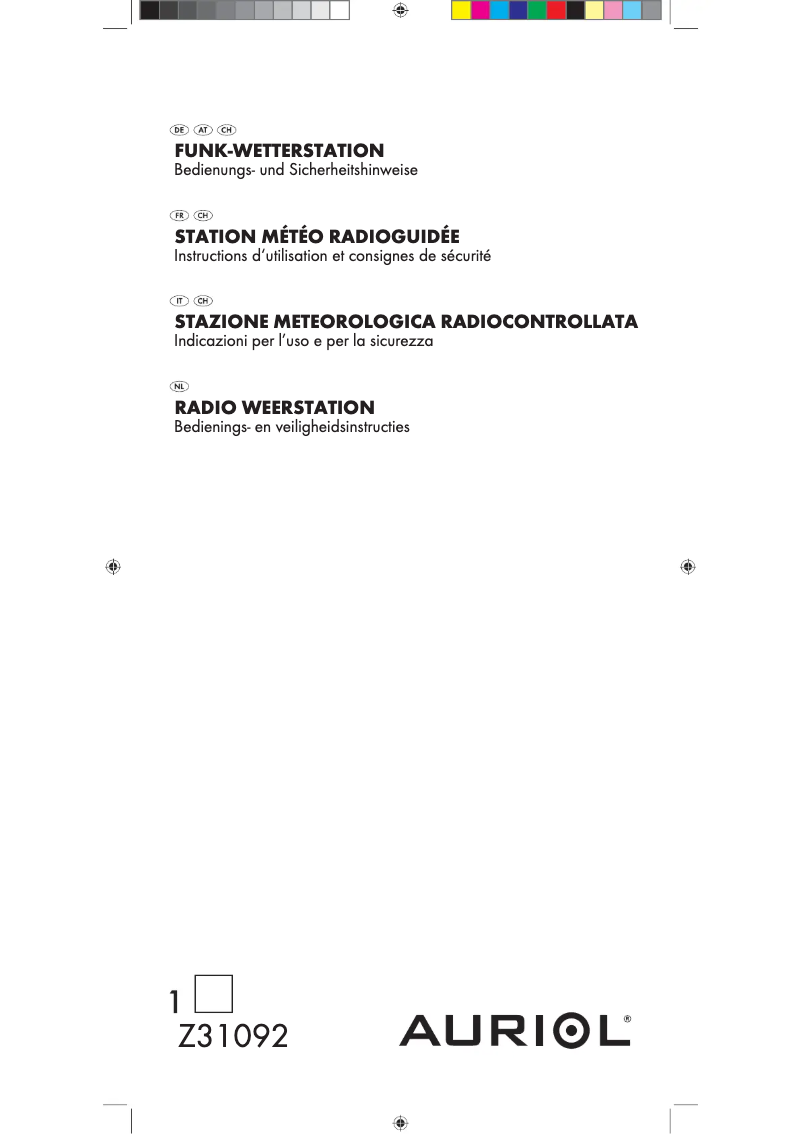 Página 1 del manual Manual de usuario Auriol Z31092